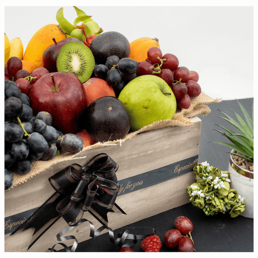 Luxury Assorted Fresh Fruit Crate – Elegant Healthy Gift Basket UAE